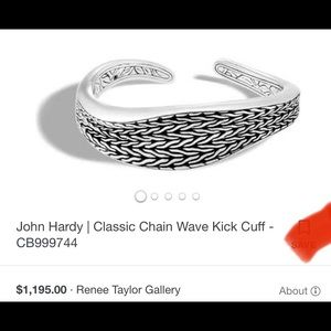 John Hardy Classic Chain Wave Kick Cuff